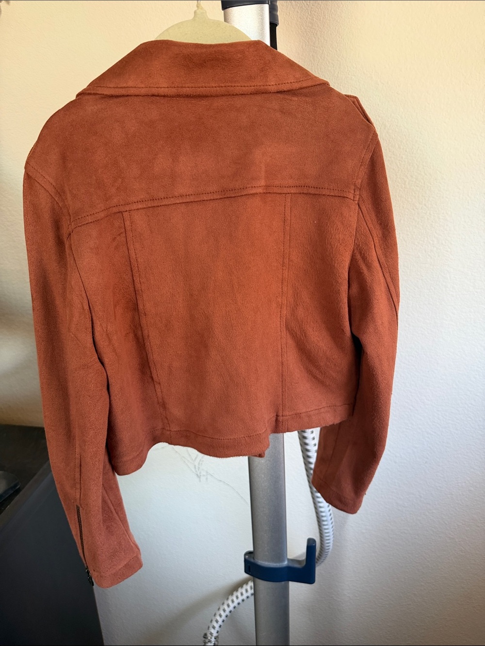 Matilda Jane Rust-Brown Suede Moto Jacket - Picture 3 of 5